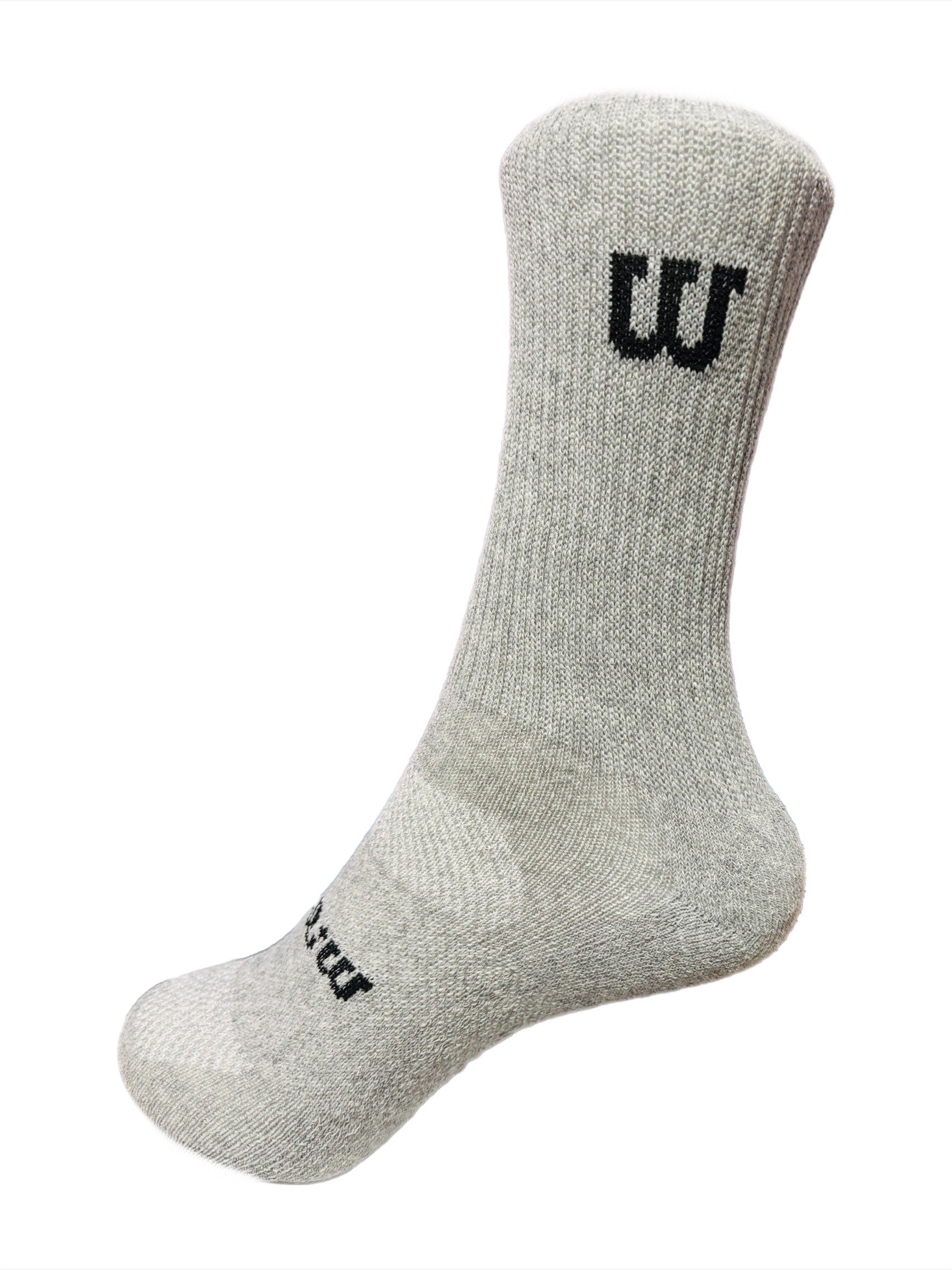 W Plain Crew Socks Assorted Colors 5-Pack