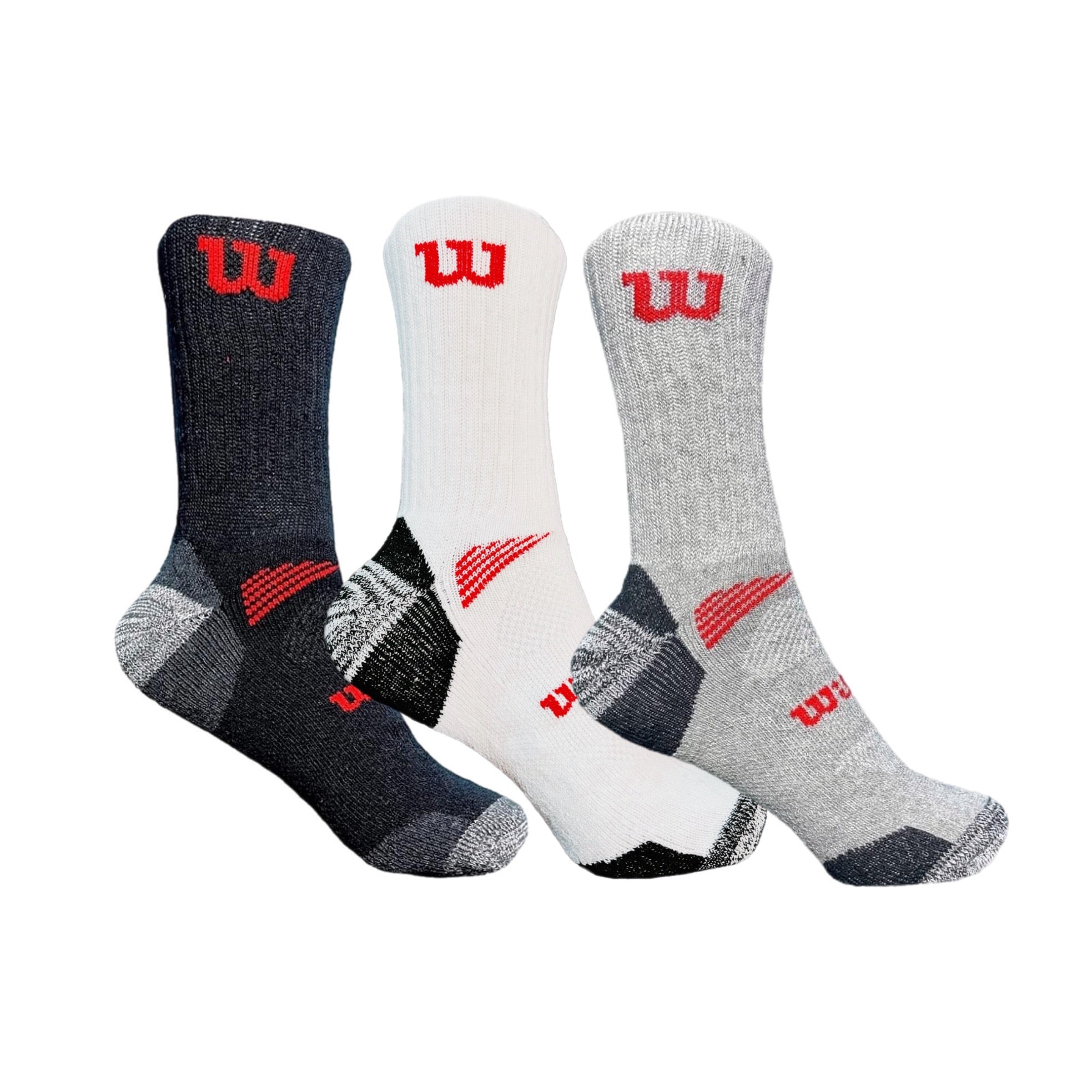 W Extreme Crew Socks Assorted Colors 5-Pack